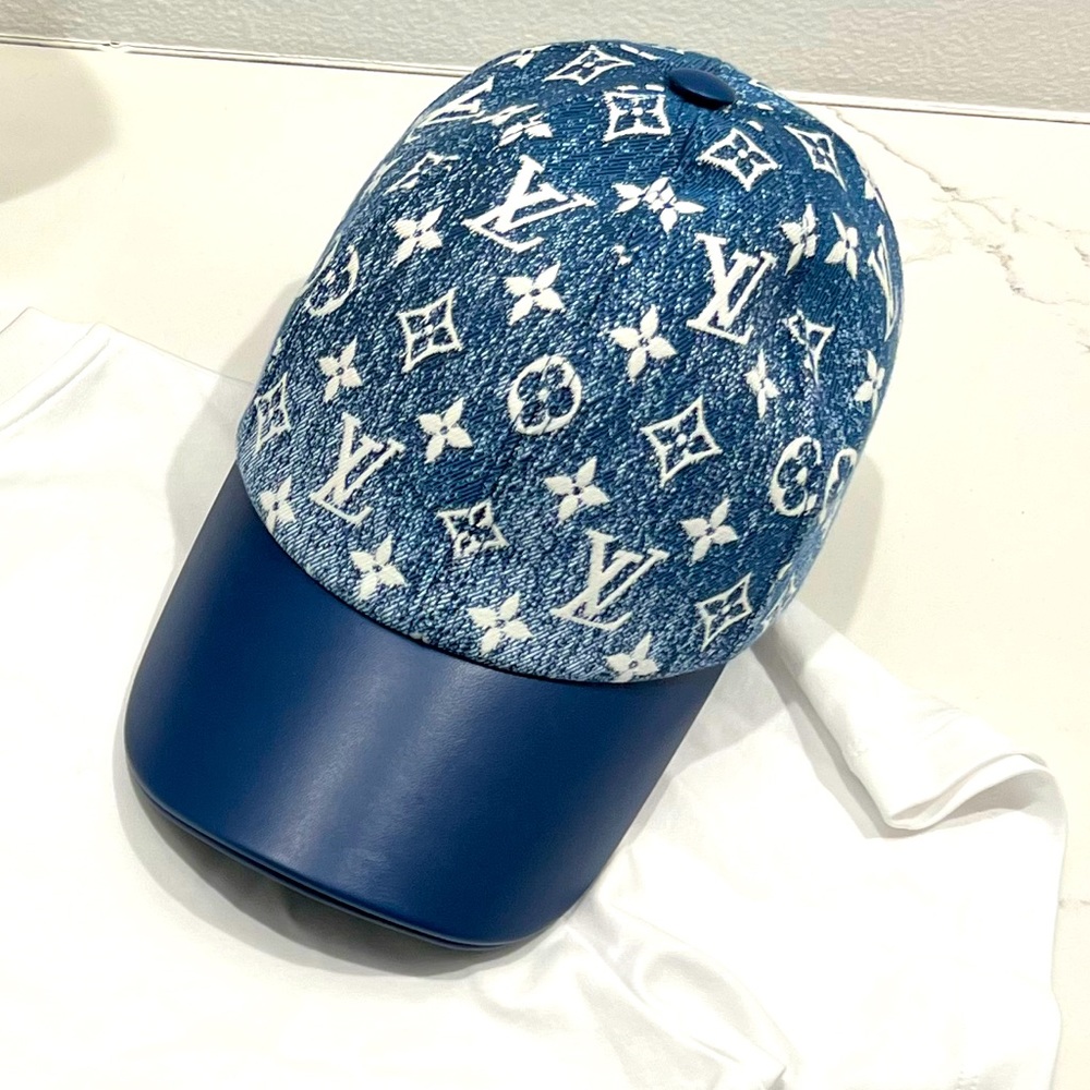Louis Vuitton SS22 denim monogram hat cap
